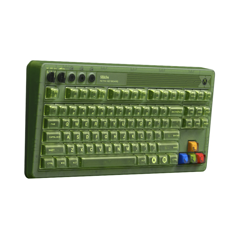 8BitDo Retro Mechanical Keyboard – Limited Edition (Transparent Green / Xbox) - DreamScapeGear