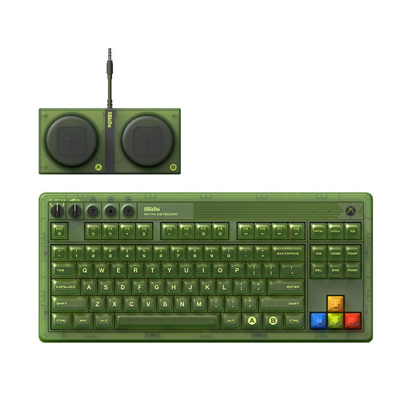 8BitDo Retro Mechanical Keyboard – Limited Edition (Transparent Green / Xbox) - DreamScapeGear