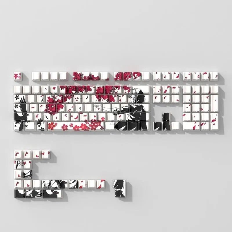 Inari Crimson Ink Raven PBT - DreamScapeGear