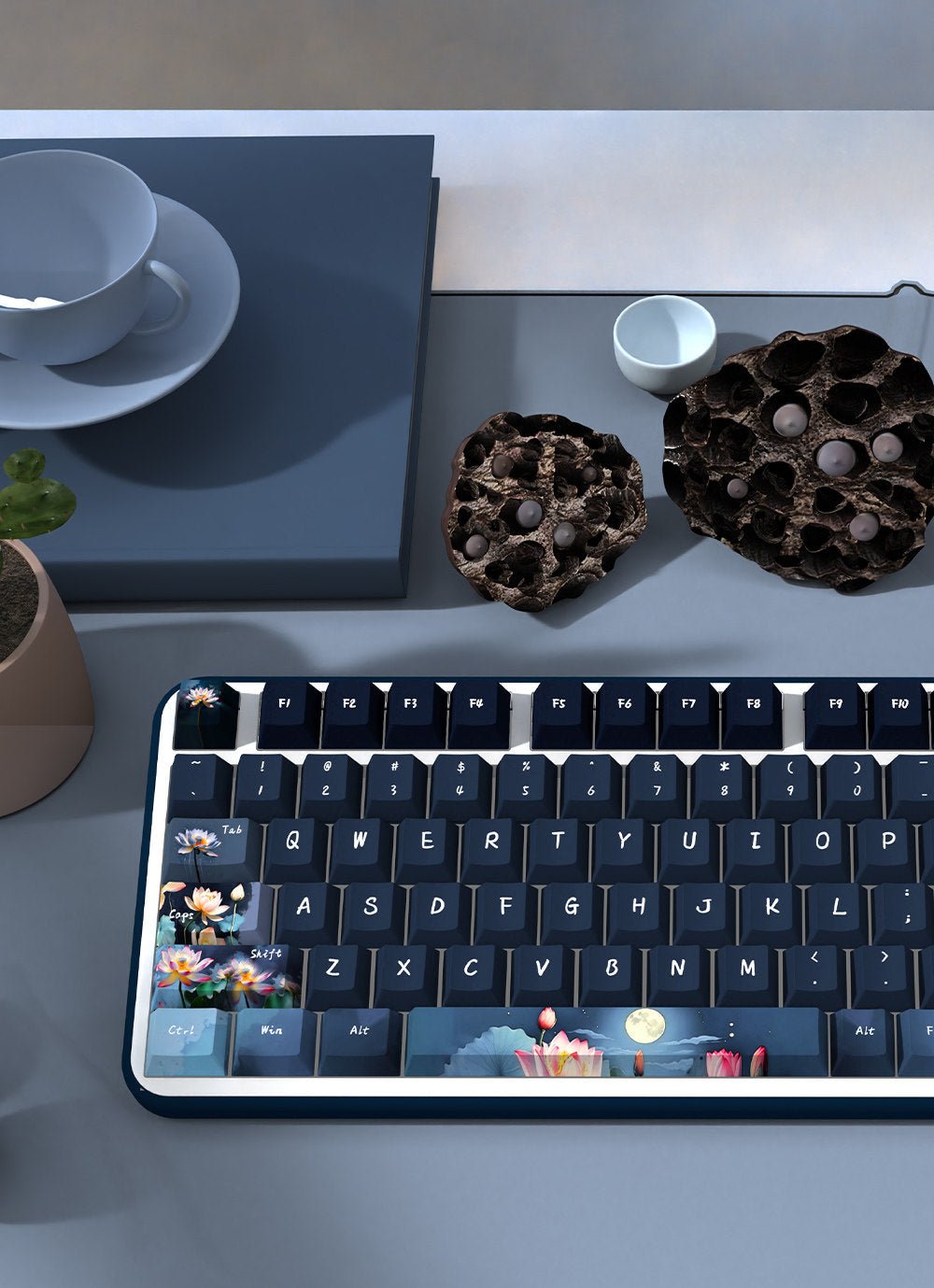 Midnight Lotus Pond PBT - DreamScapeGear