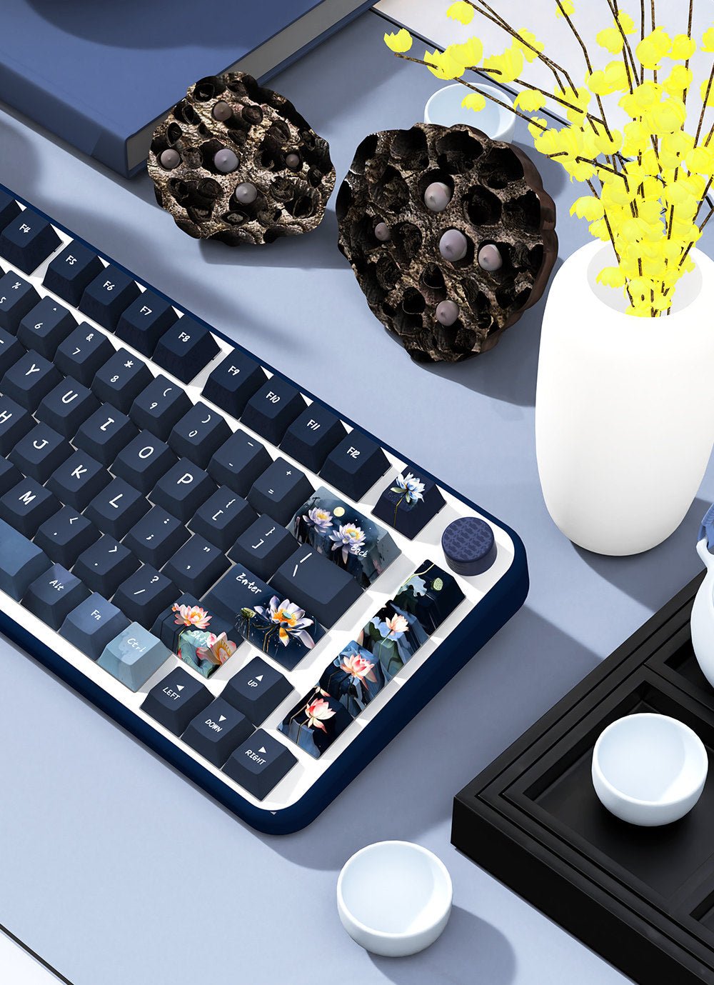 Midnight Lotus Pond PBT - DreamScapeGear